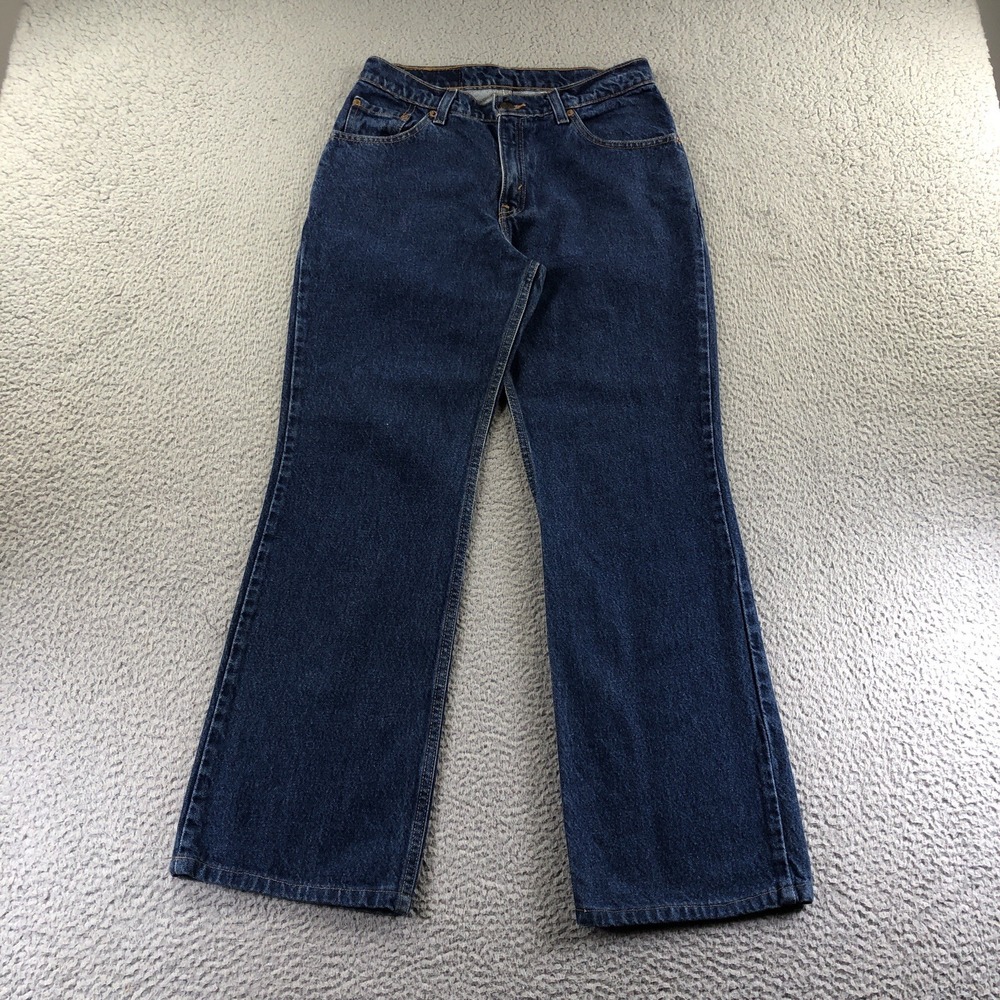 Vintage Levis Jeans Womens 28x29 Blue 517 Bootcut Western Cowgirl Dark 90s Y2k